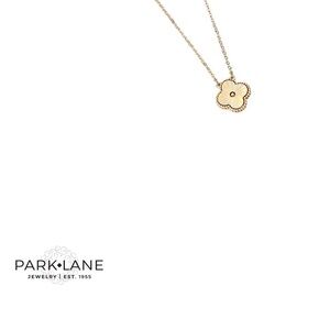 Park Lane Gold Flower Charm Necklace - Gold